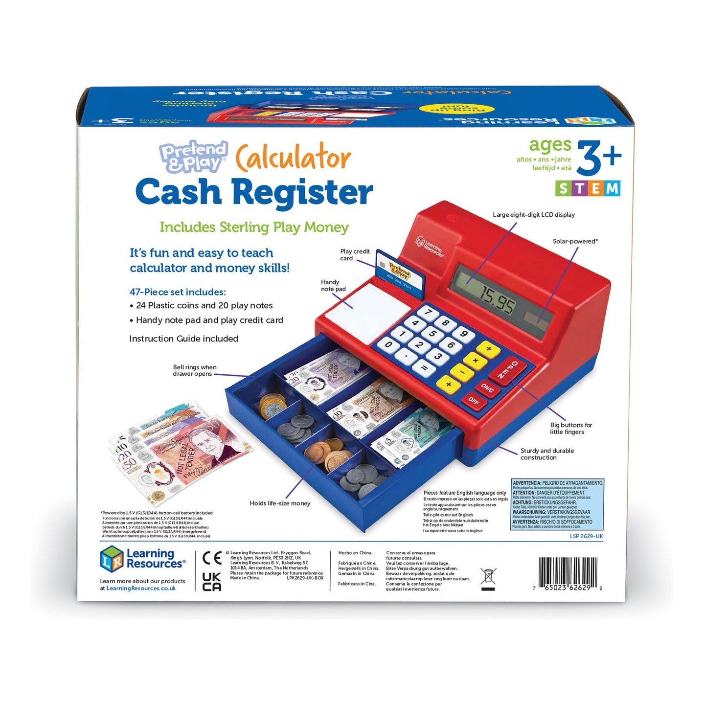 Learning Resources - Pretend & Play Calculator Cash Register (UK)