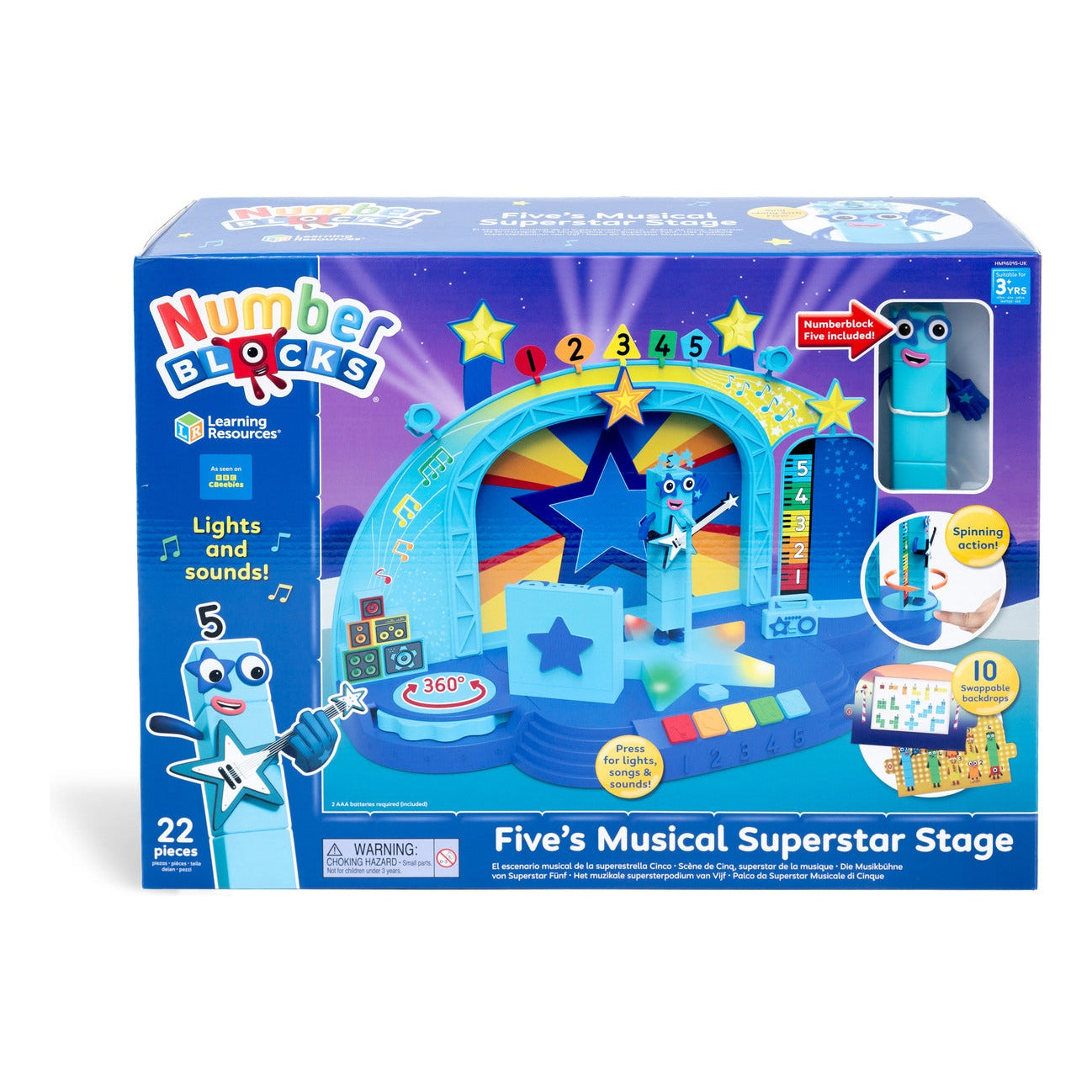 Numberblocks Empty Freestanding Retail Display Unit