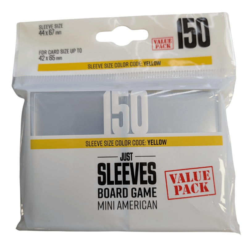 Gamegenic Just Sleeves Mini American Card Sleeves, 150 Pack