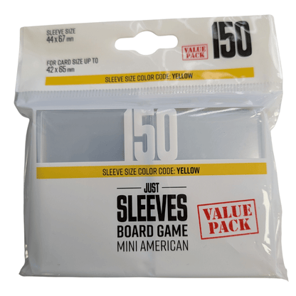 Gamegenic Just Sleeves Mini American Card Sleeves, 150 Pack