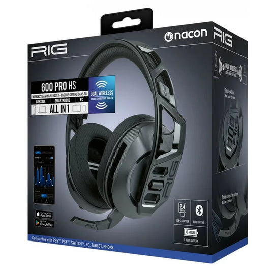 Nacon RIG 600 Pro HS Wireless Gaming Headset for PlayStation - Black