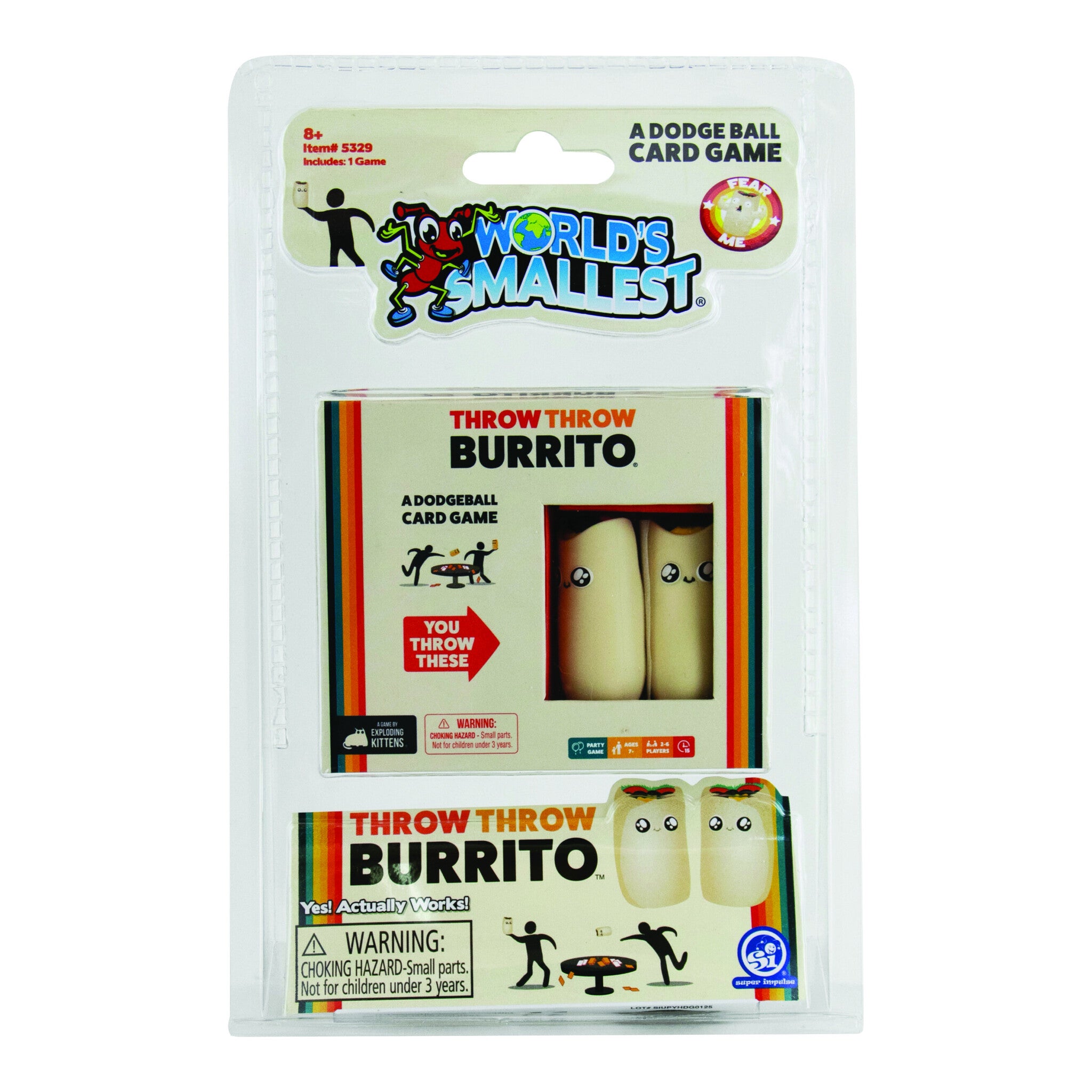 World's Smallest Throw Throw Burrito Mini Dodgeball Card Game
