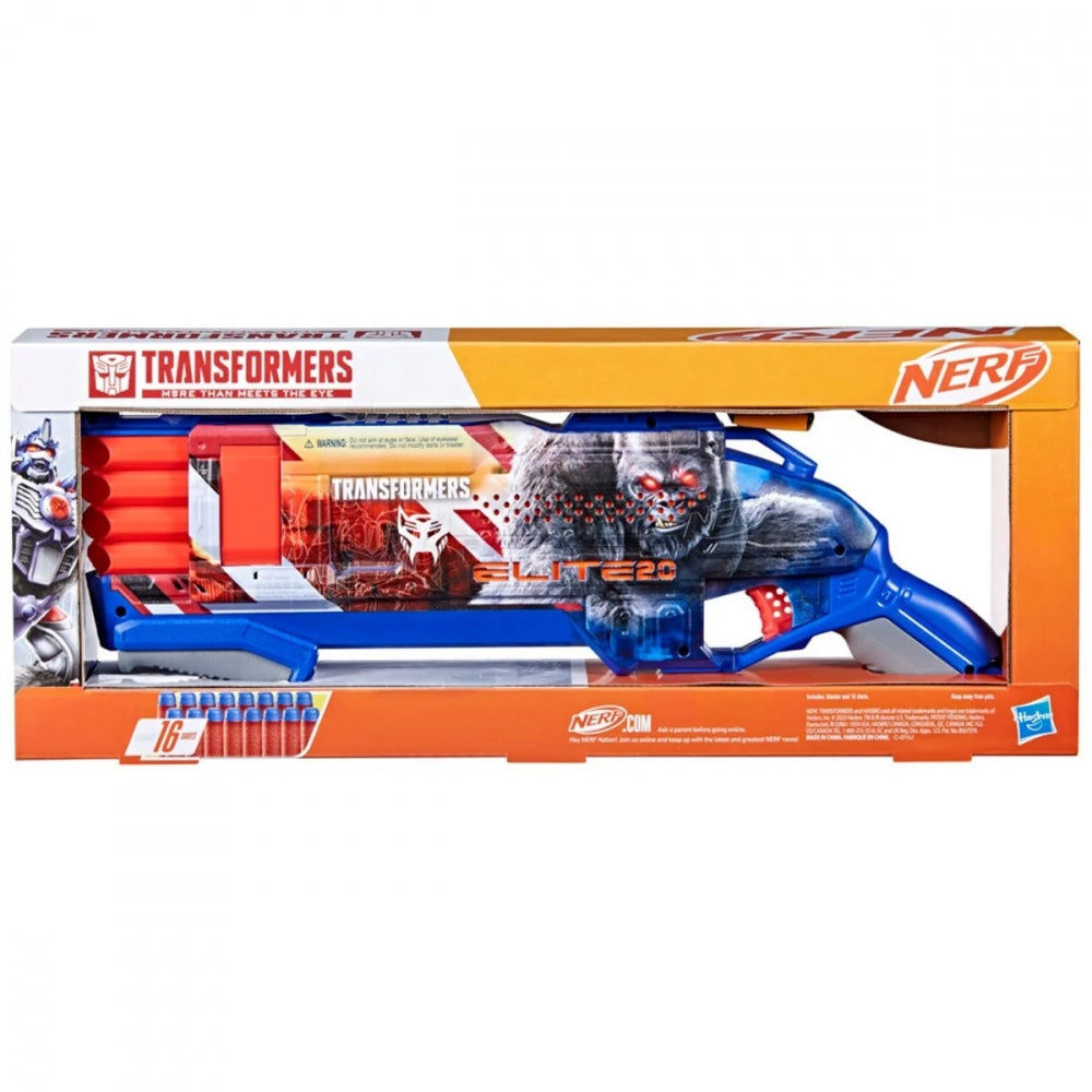 Nerf Transformers Optimus Primal Dart Blaster with 16 Darts