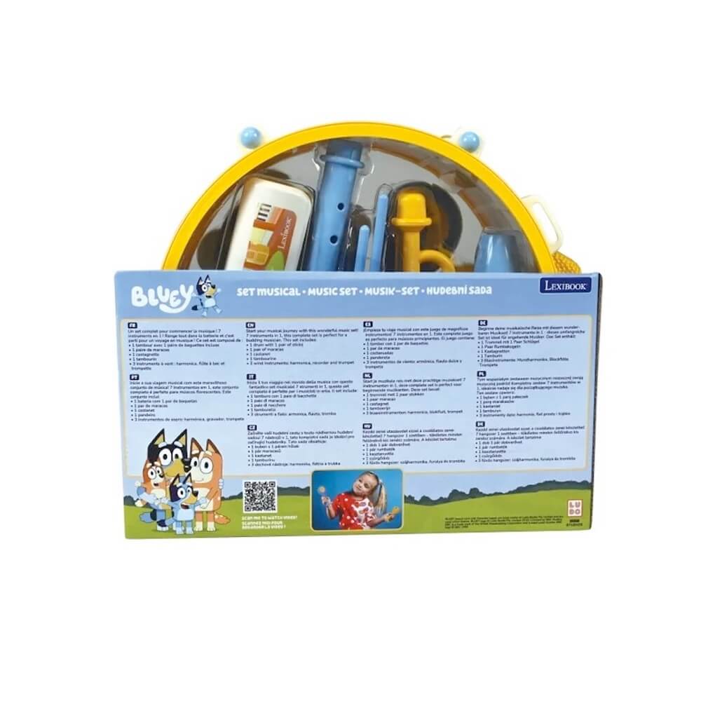 Lexibook Bluey 7-Piece Musical Instrument Set