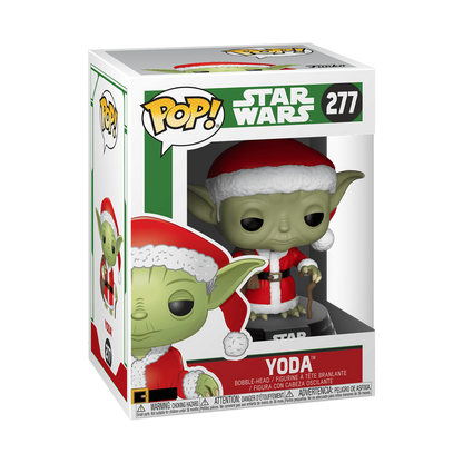 Funko Pop! Star Wars Holiday Santa Yoda Bobblehead Figure #277