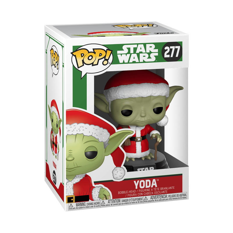 Funko Pop! Star Wars Holiday Santa Yoda Bobblehead Figure #277