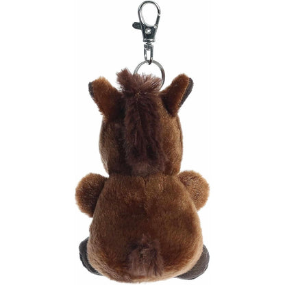 Aurora Palm Pals Truffle Brown Horse Clip-On 4in