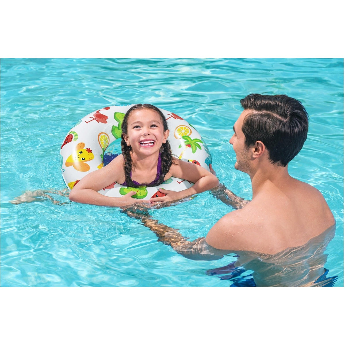 Bestway Sandy Shore 61cm Children's Swim Tube – Assorted Designs