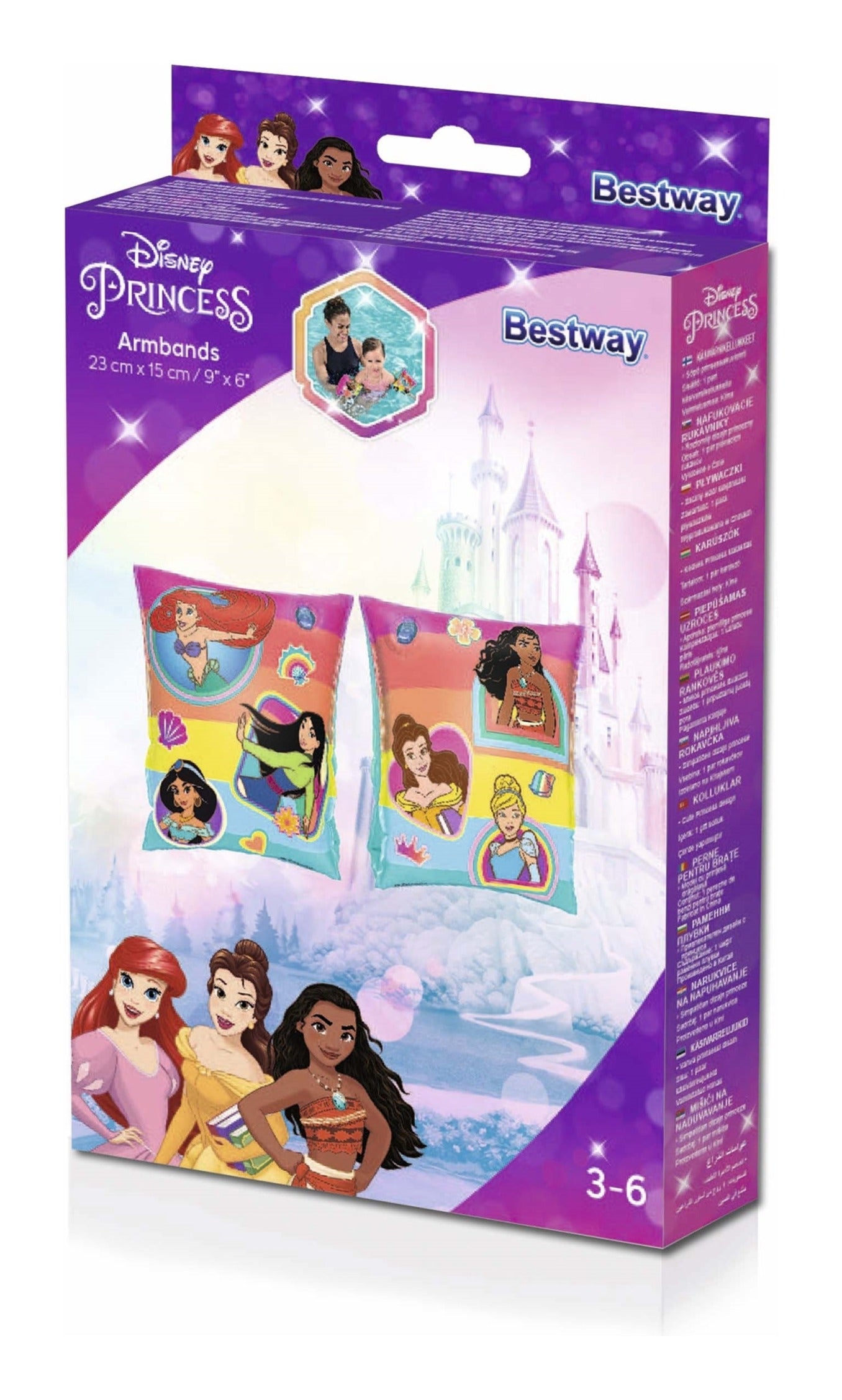 Bestway Disney Princess Inflatable Swim Armbands 23 x 15cm