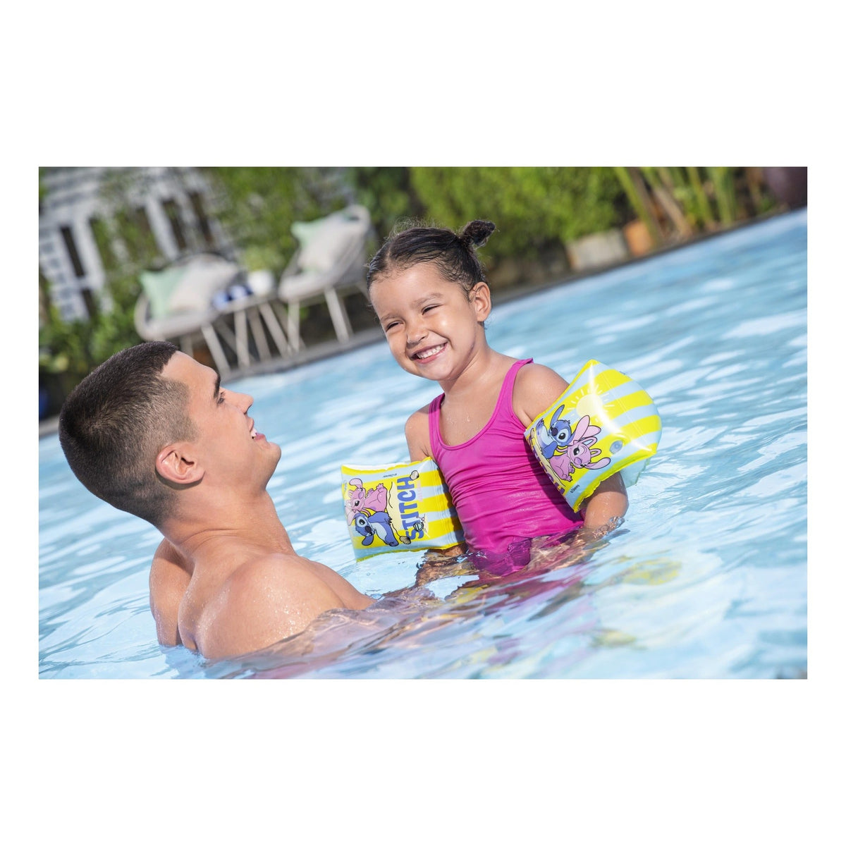 Bestway Disney Stitch Inflatable Swim Armbands 15 x 23cm