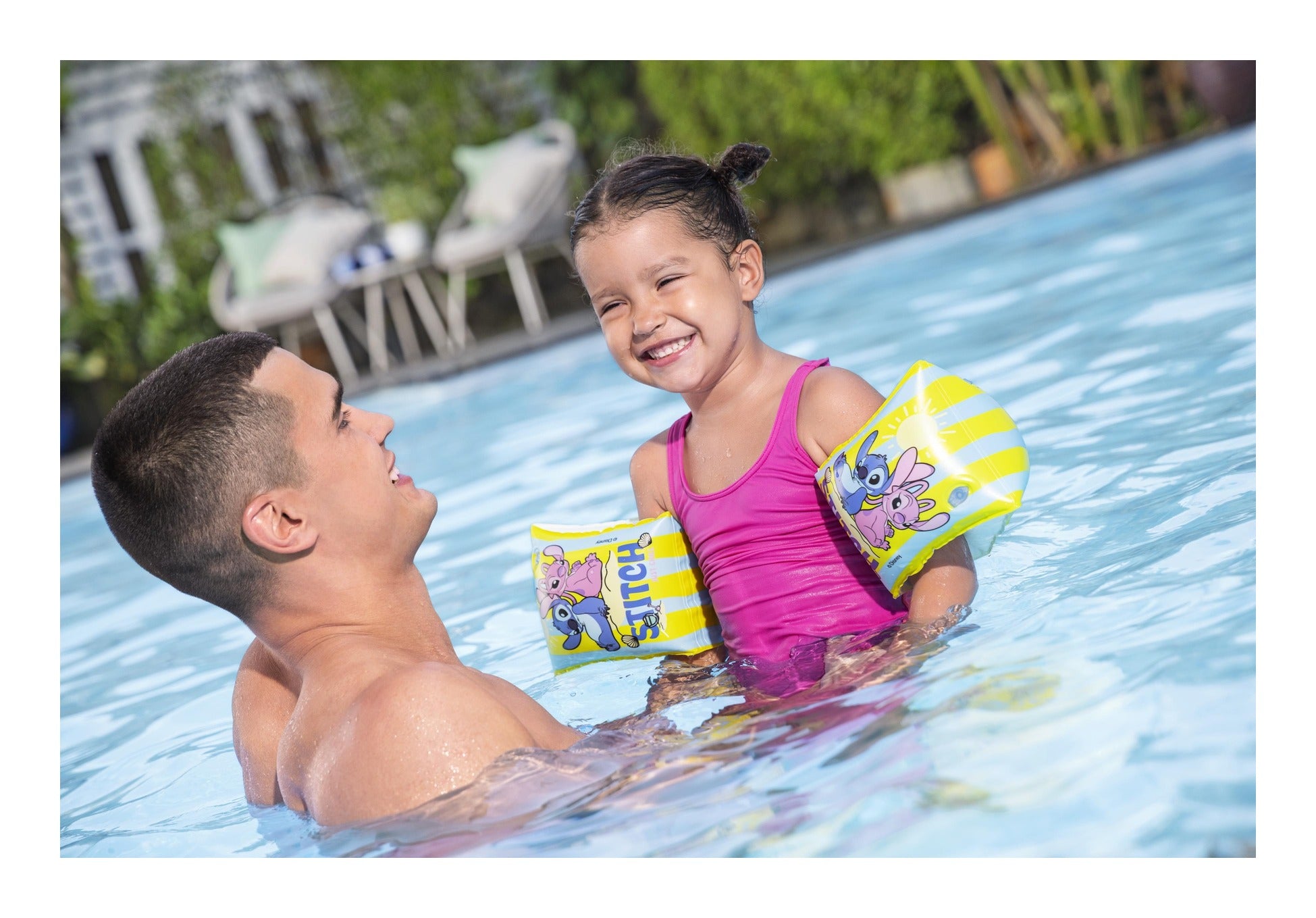 Bestway Disney Stitch Inflatable Swim Armbands 15 x 23cm