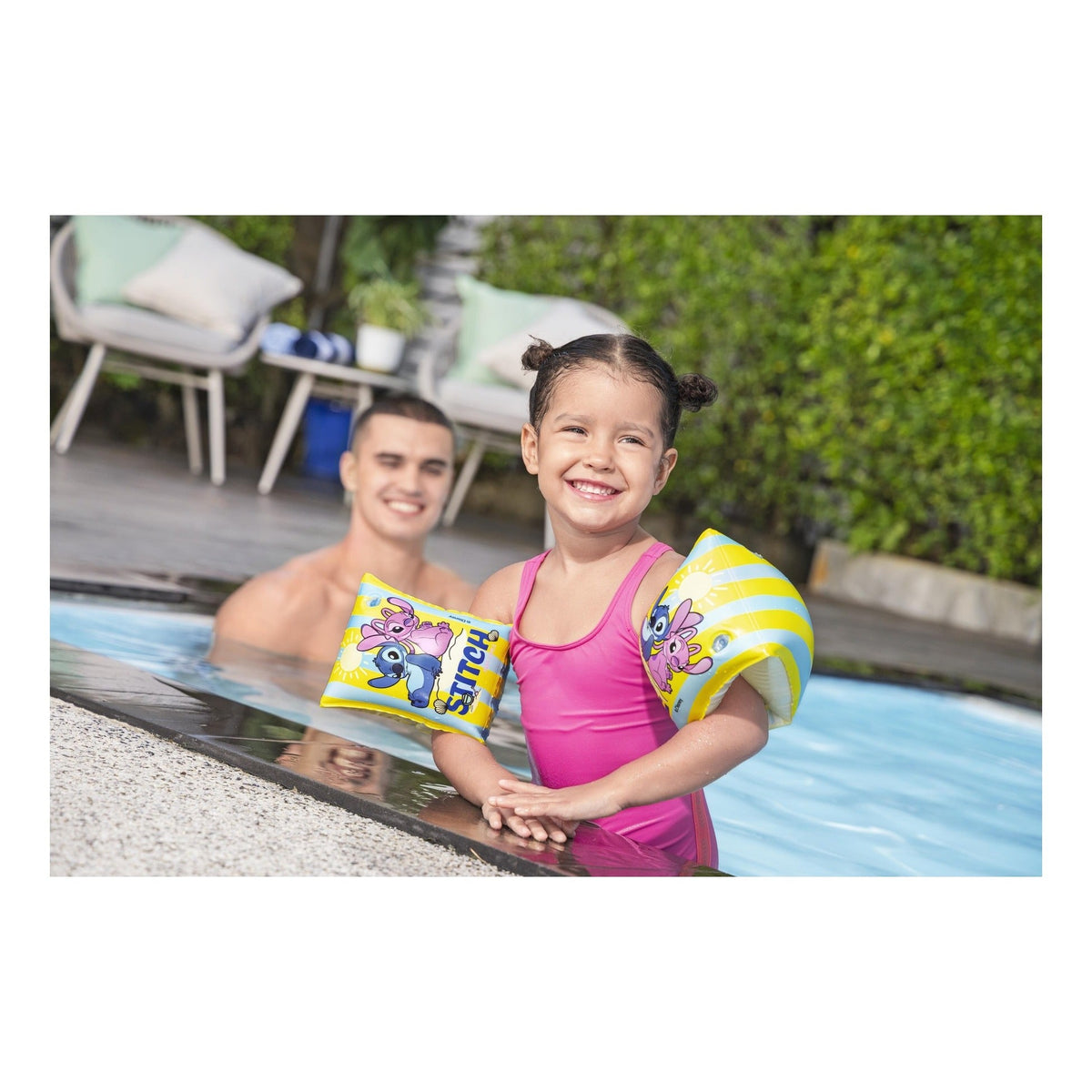 Bestway Disney Stitch Inflatable Swim Armbands 15 x 23cm