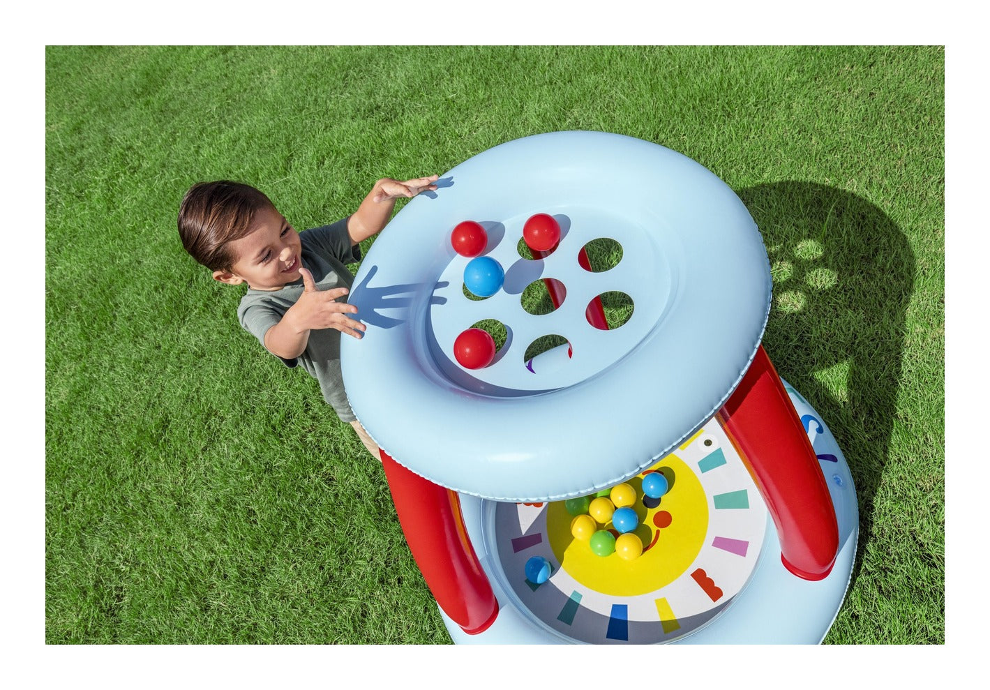 Fisher-Price Lil' Sunshine Inflatable Ball Pit with 15 Balls