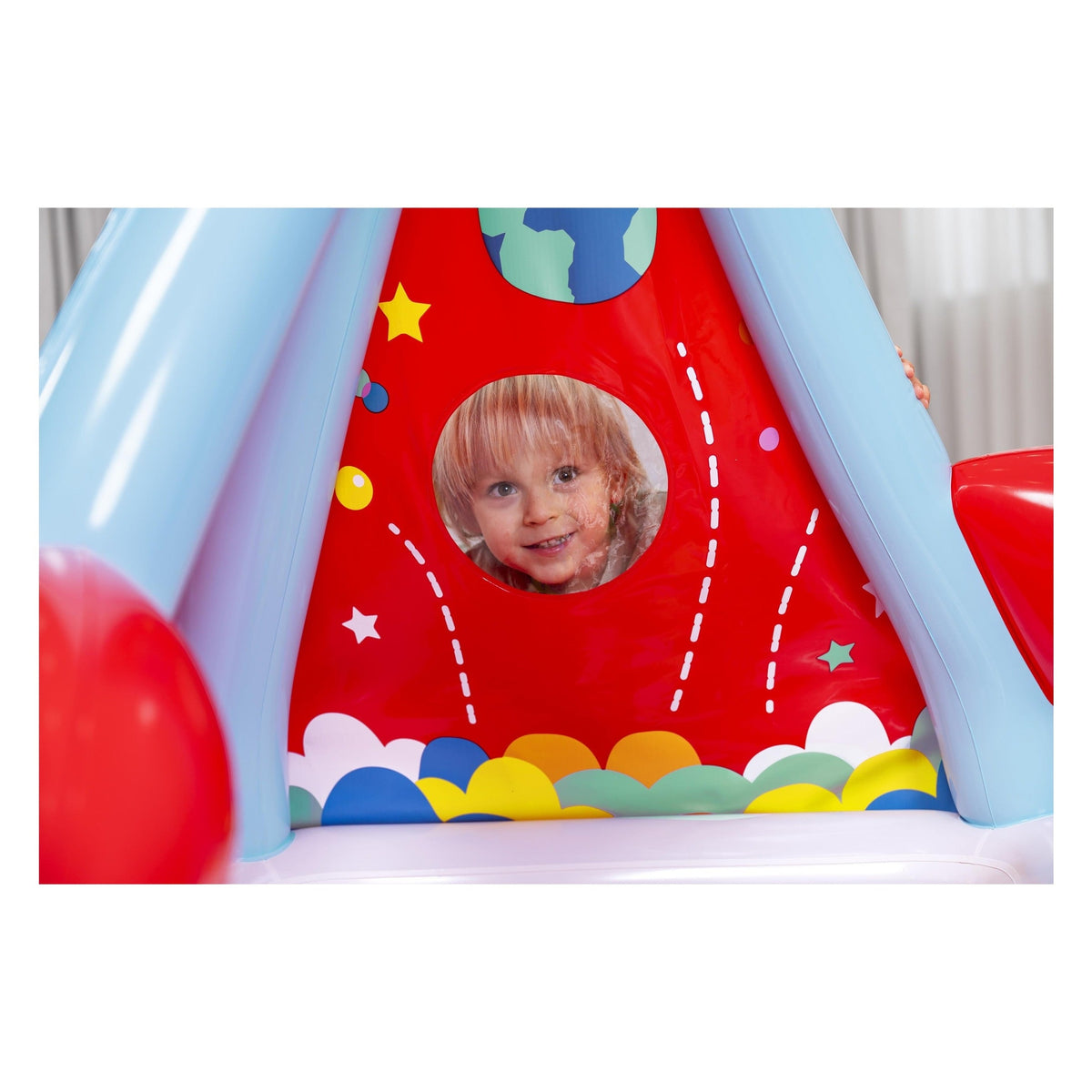 Fisher-Price Rocket Pals Inflatable Ball Pit with 15 Balls