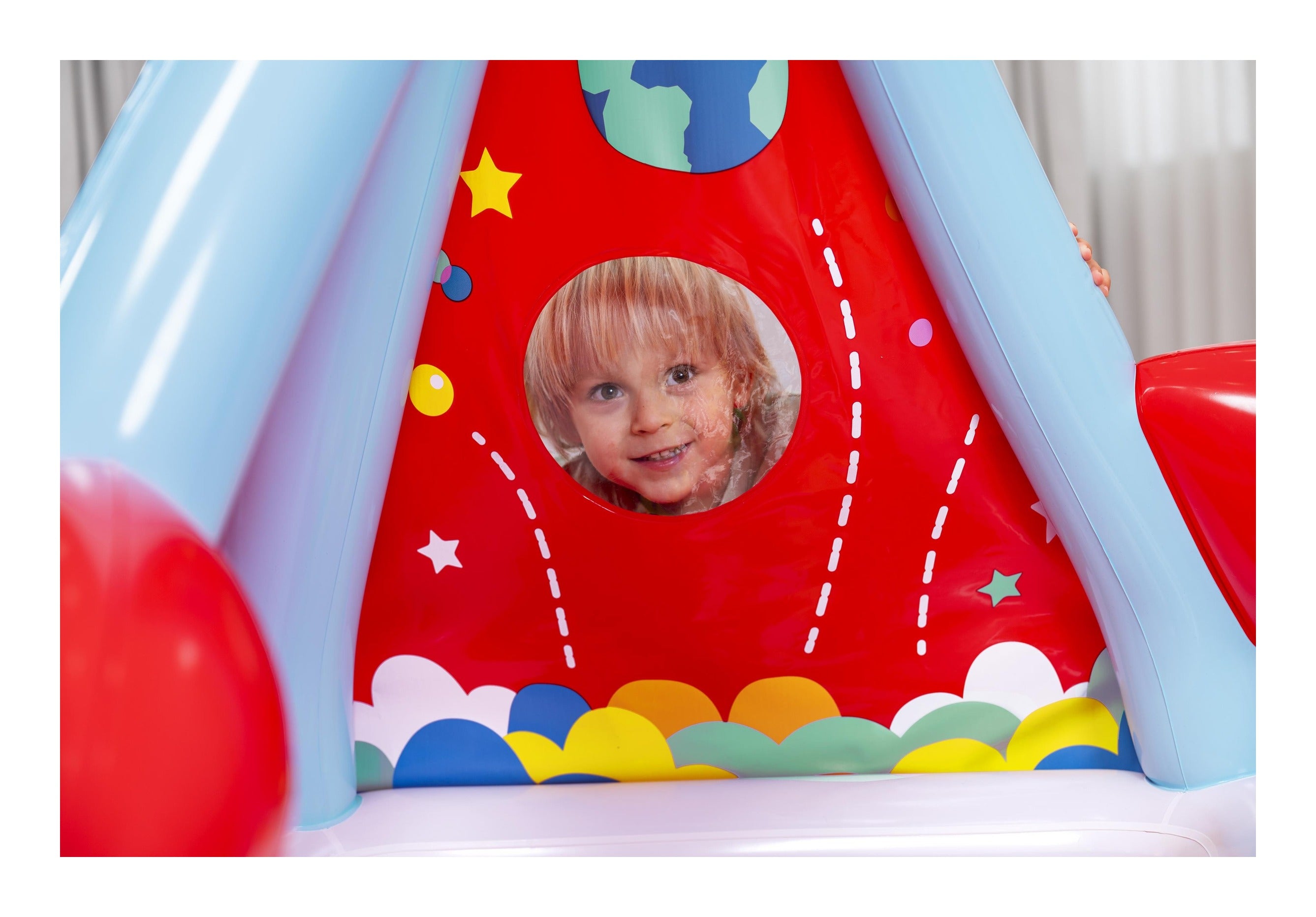 Fisher-Price Rocket Pals Inflatable Ball Pit with 15 Balls