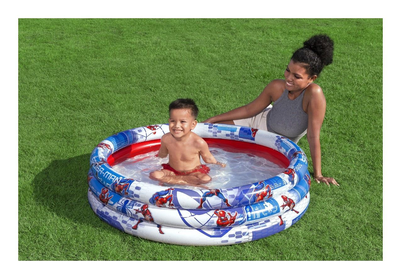 Bestway Marvel Spider-Man 1.22m 3-Ring Inflatable Pool