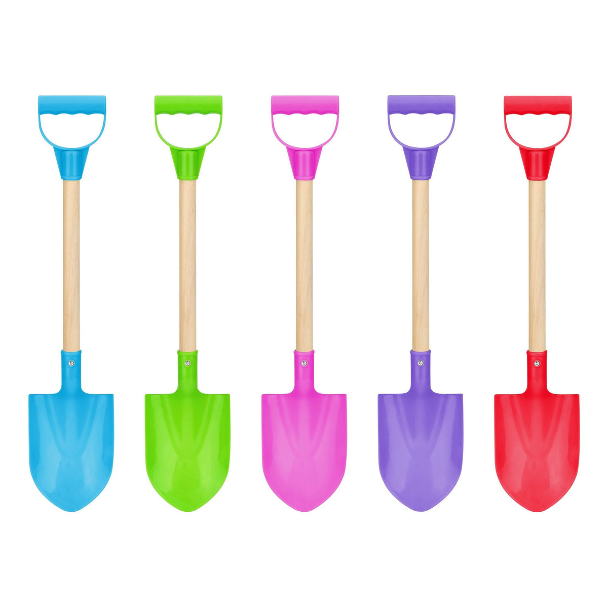 Yello 22-Inch Wooden Shaft Medium Super Spade – Assorted Colours