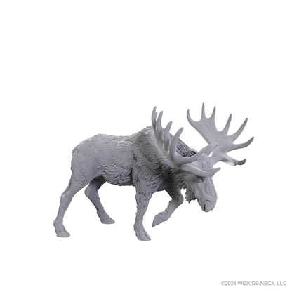 WizKids Deep Cuts Unpainted Miniature Bull Moose