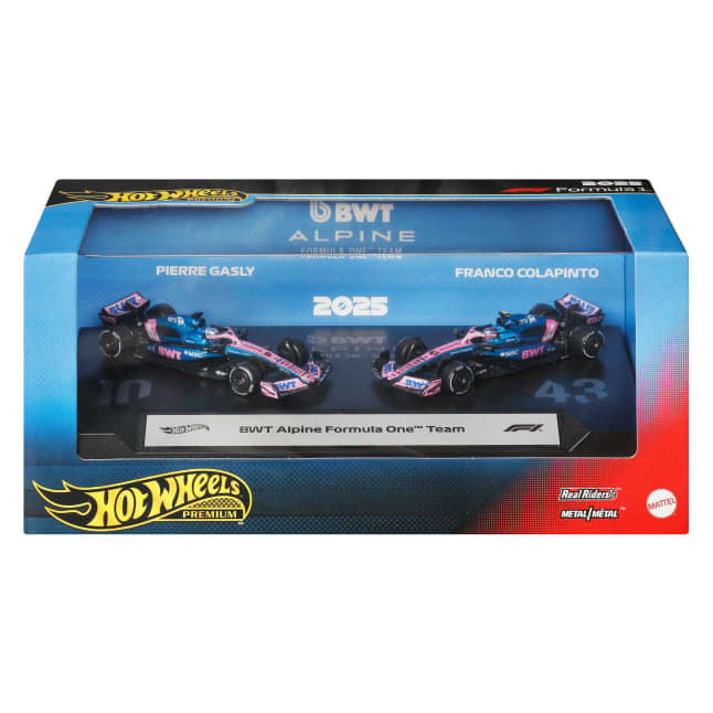 Hot Wheels Premium Formula 1 BWT Alpine Team Gasly & Colapinto 1:64 Car 2-Pack