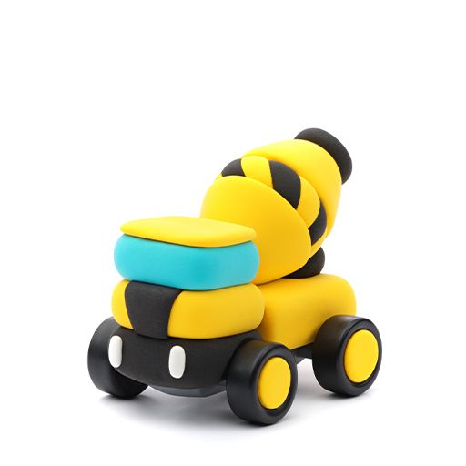 Hey Clay Construction Vehicles 12 Can Modelling Clay Set