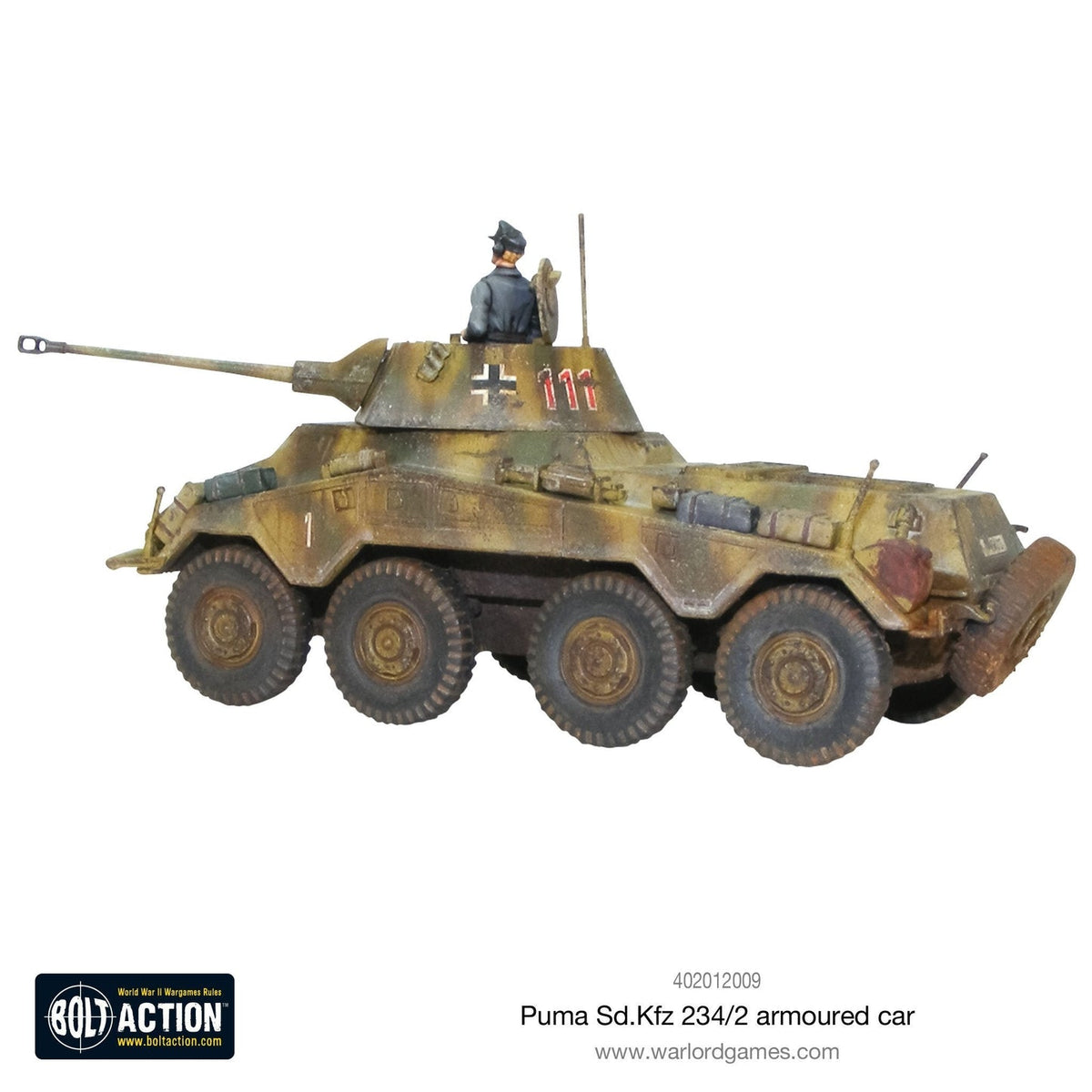 Bolt Action Puma Sd.Kfz. 234/2 Armoured Car