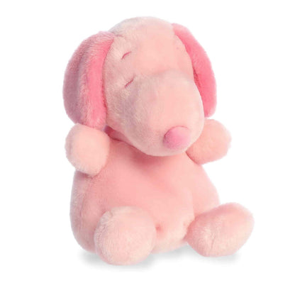 Aurora Palm Pals Peanuts Spring Snoopy Pink Plush