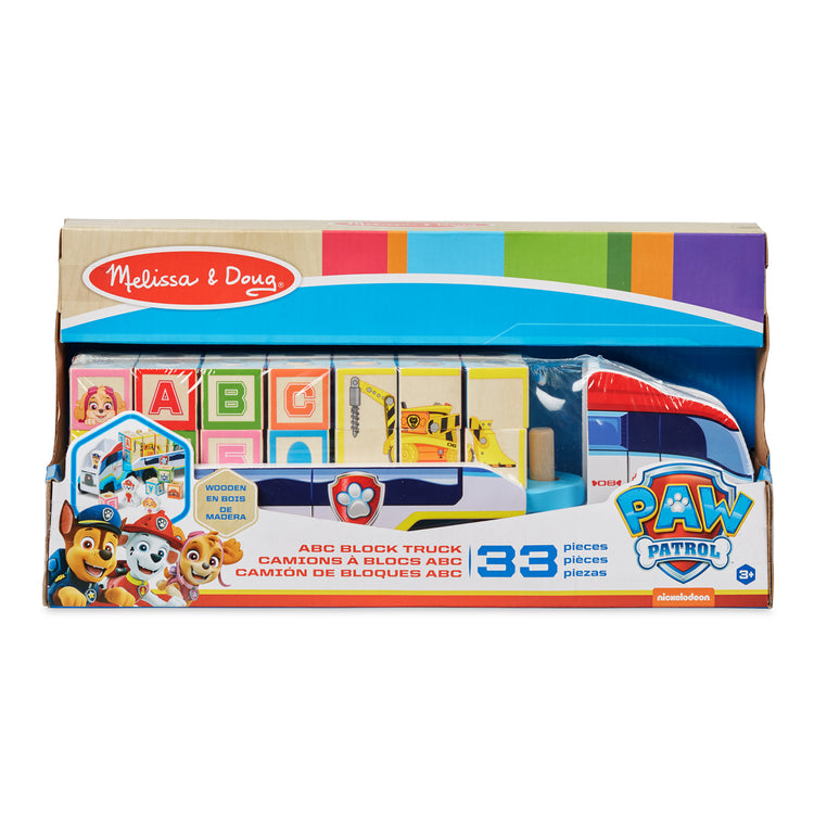 Melissa & Doug PAW Patrol Wooden ABC Block Truck