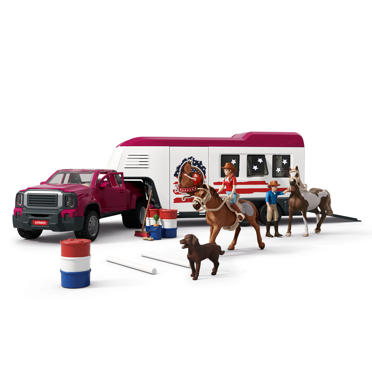 Schleich Horse Club Dually Truck and Horse Trailer Set