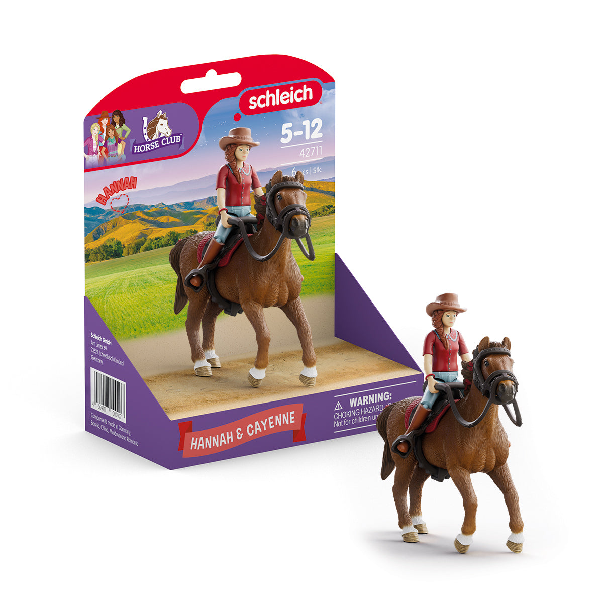 Schleich Horse Club Hannah & Cayenne Figure Set