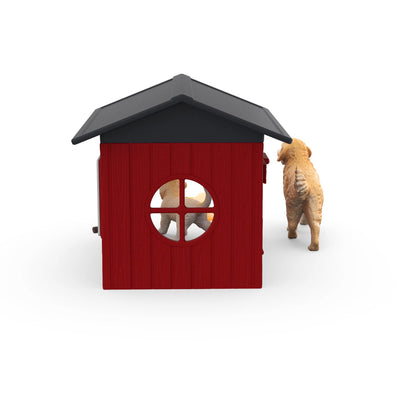 Schleich Farm World Dog Kennel with Golden Retrievers