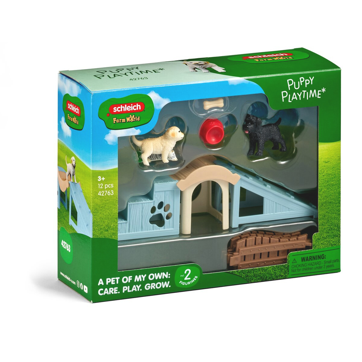 Schleich Farm World Puppy Playtime Playset
