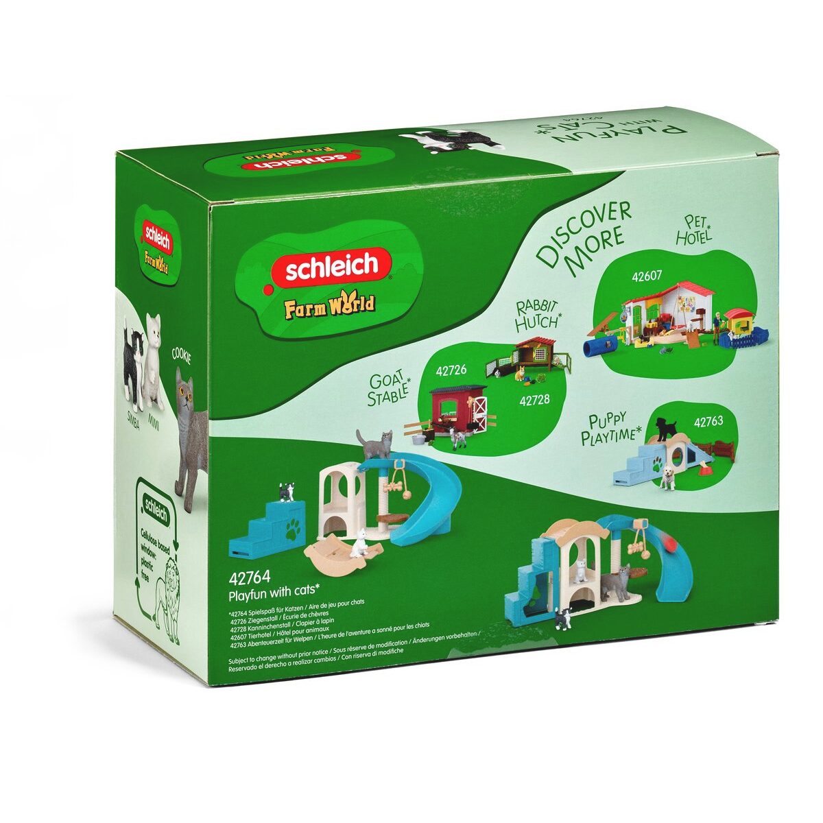 Schleich Farm World Playfun for Cats Playset