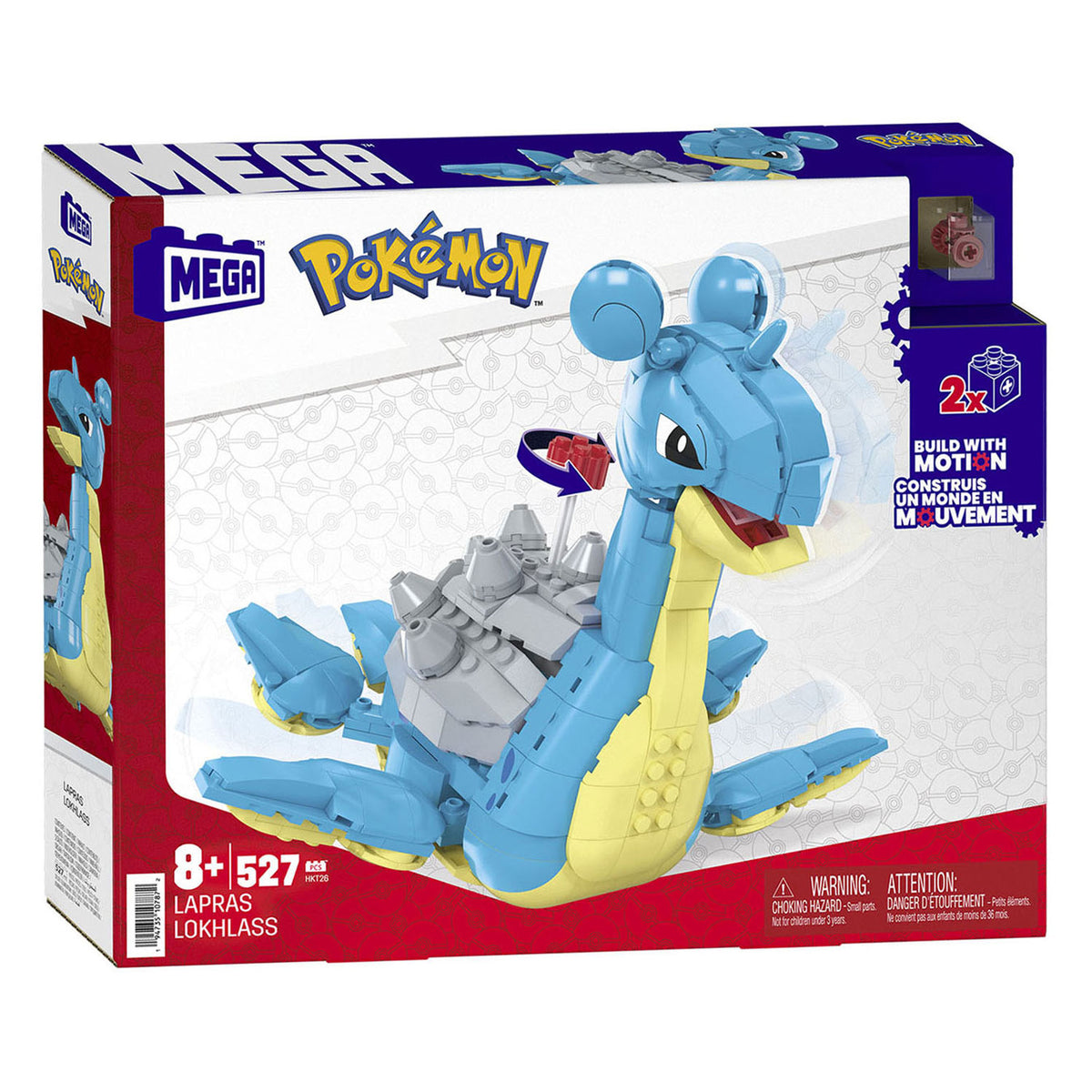 MEGA Pokémon Lapras Build with Motion Building Set