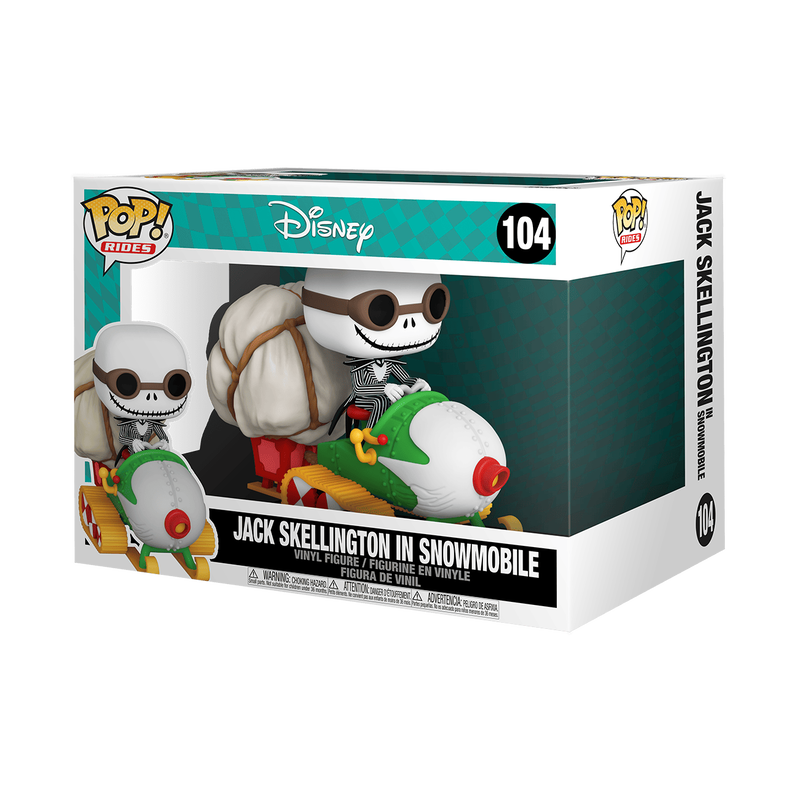 Funko Pop! Rides Super Deluxe The Nightmare Before Christmas Jack Skellington in Snowmobile Vinyl Figure