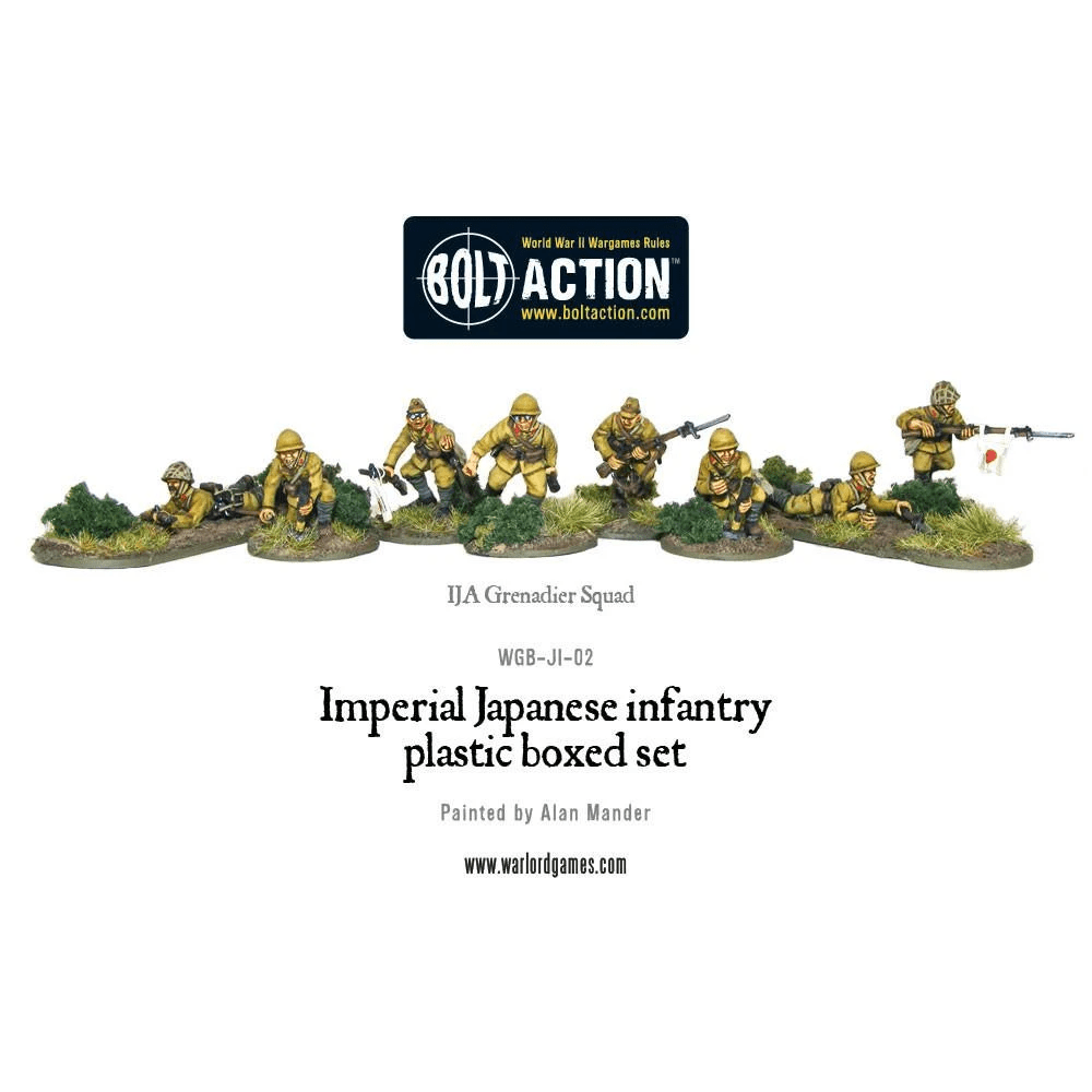 Bolt Action Imperial Japanese Infantry 30-Miniature Plastic Boxed Set