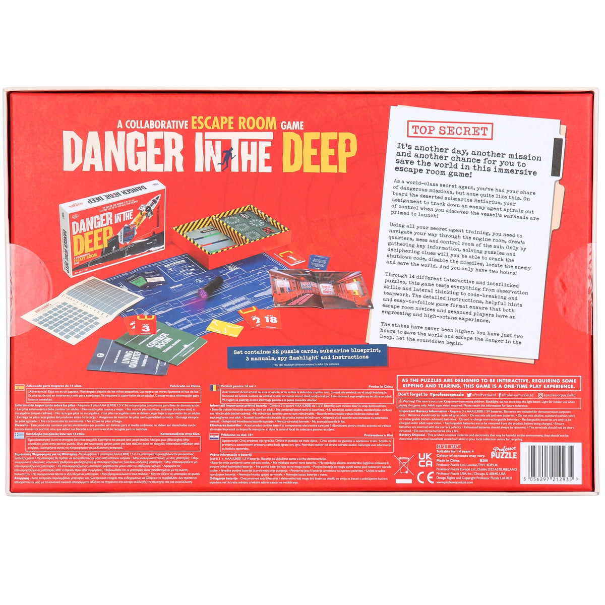 Professor Puzzle Danger in the Deep Escape Room Game