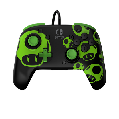 PDP REMATCH 1-Up Glow in the Dark Wired Controller for Nintendo Switch