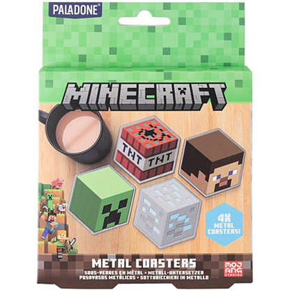 Minecraft Metal Coasters – Set of 4