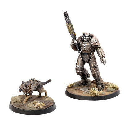 Fallout: Wasteland Warfare – X-01 Survivor & Dogmeat Miniatures Set