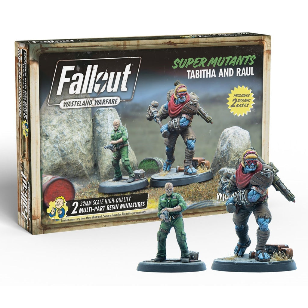 Fallout: Wasteland Warfare – Super Mutants: Tabitha and Raul Miniatures