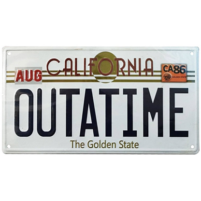 Back to the Future OUTATIME Replica Number Plate