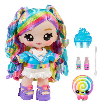 * Yummiland Large Doll + Lipgloss Pet - Rainbow