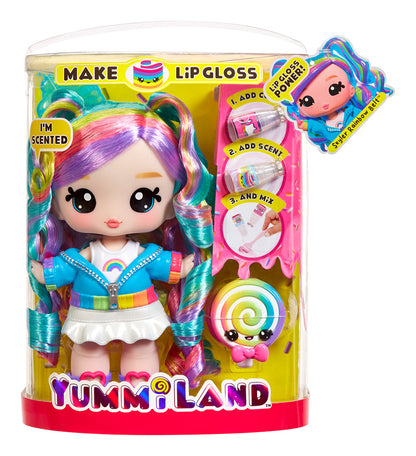 * Yummiland Large Doll + Lipgloss Pet - Rainbow