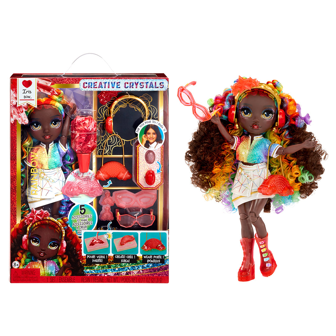 Rainbow High Creative Crystals Iris Bow Fashion Doll and Crystal Accessory Kit