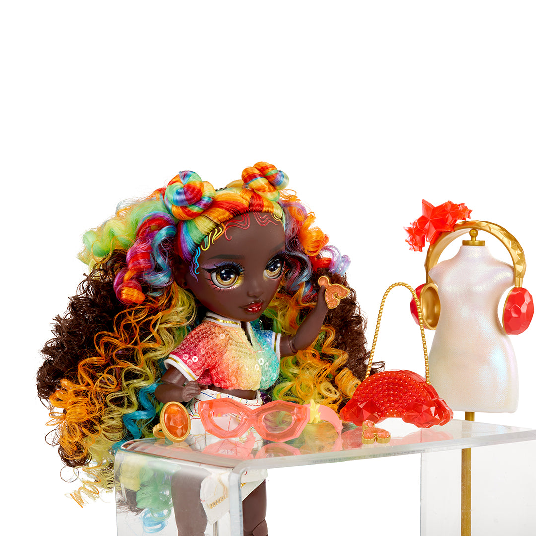 Rainbow High Creative Crystals Iris Bow Fashion Doll and Crystal Accessory Kit