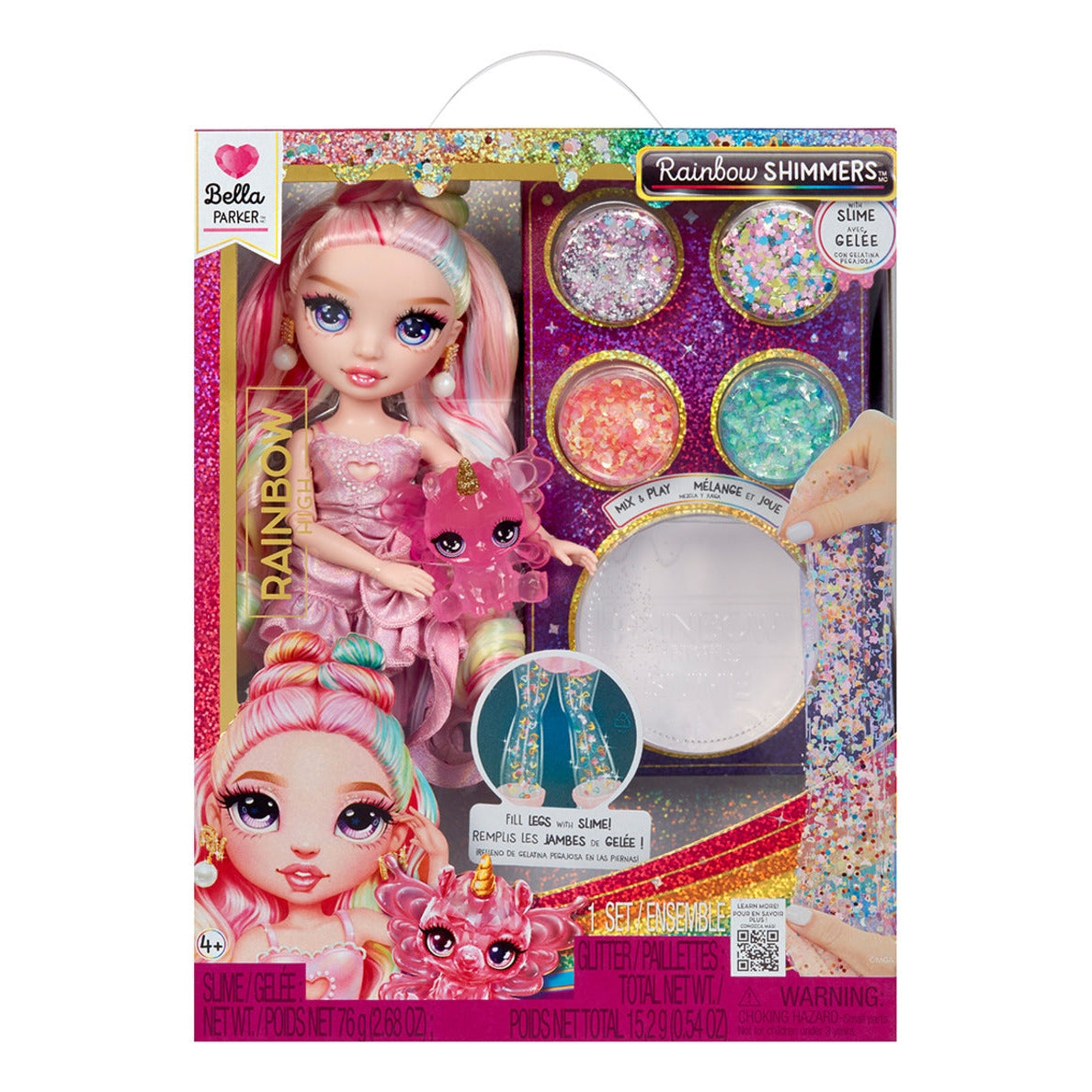 Rainbow High Rainbow Shimmers Bella Doll with Slime Kit