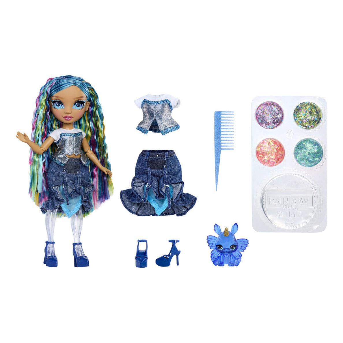 Rainbow High Rainbow Shimmers Skyler Doll with Slime Kit