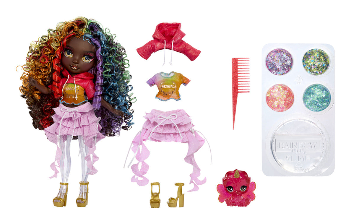 Rainbow High Rainbow Shimmers Iris Doll with Slime Kit