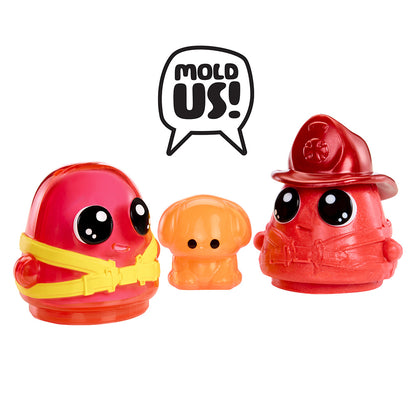 DohKins Firetruck & Firefighter Scented Dough Playset