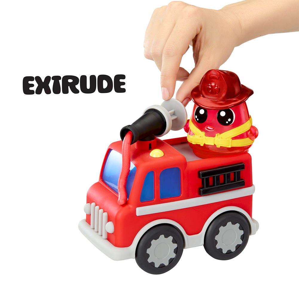 DohKins Firetruck & Firefighter Scented Dough Playset